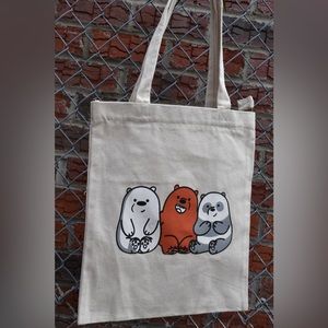 Cute bear printed tote bag for women (New )